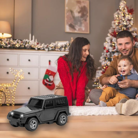Thar Rechargeable Remote Control Toy Car with Song | User-Friendly RC Toy for Kids | Black Color | Power Source: Lithium Battery in Car (Included) | Best Gift for Kids | Musical Car Toy
