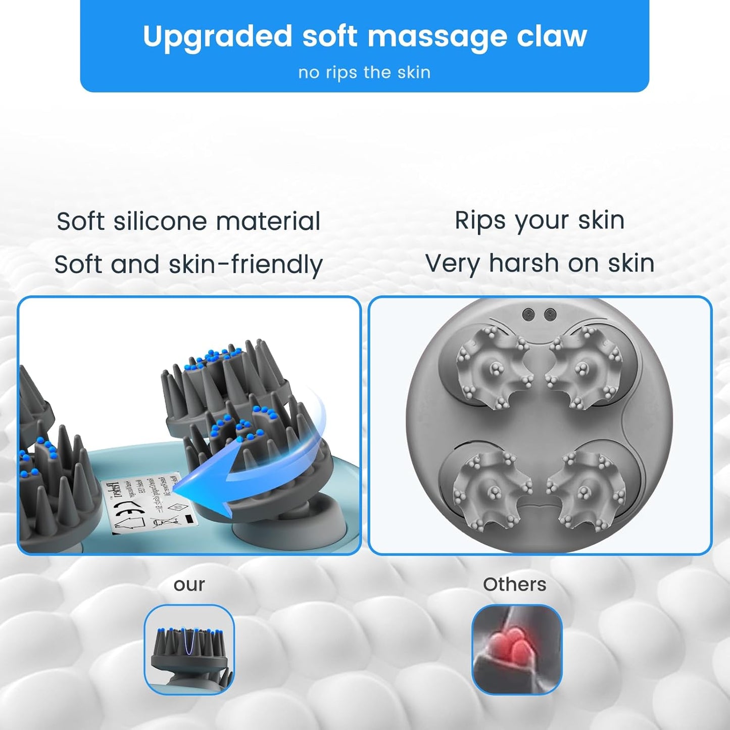 Electric Scalp Massager for Hair Growth and Body Relaxing