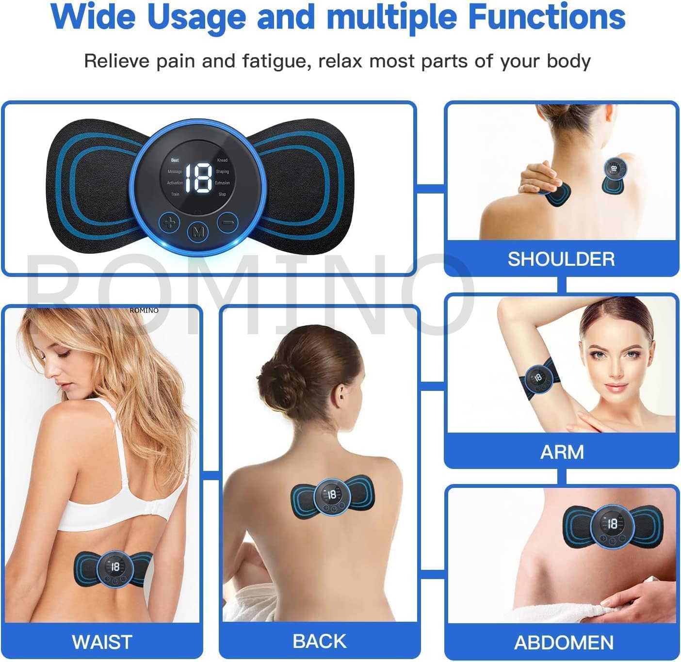Pulse Ease Wireless Massager (Pain Relief & Relaxation)