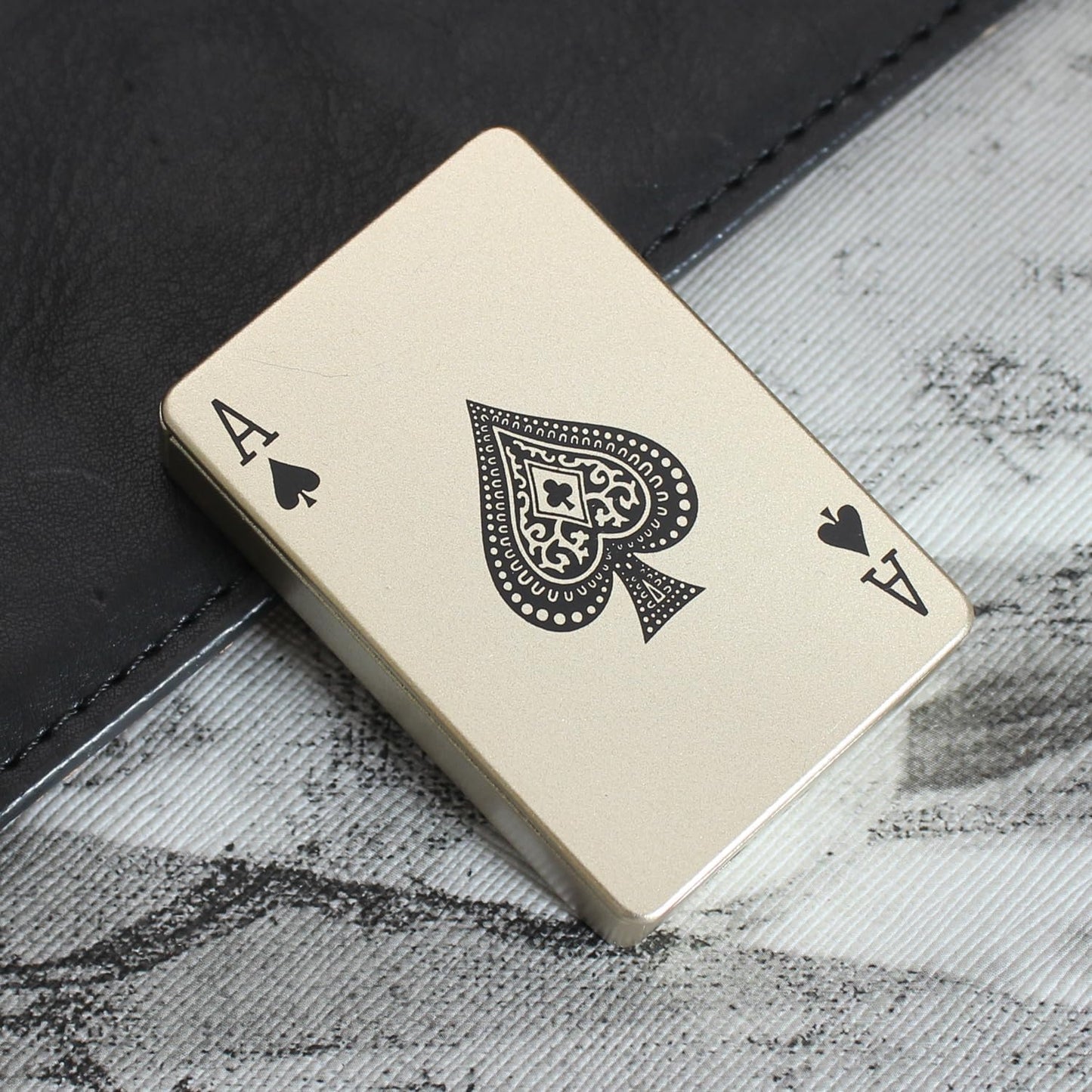Ace Card Flame Lighter – Premium Refillable Butane Pocket Lighter