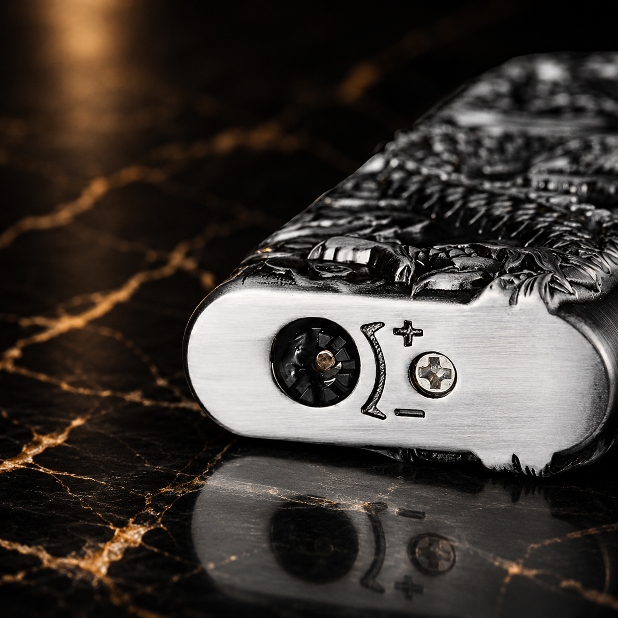 Premium Dragon Design Refillable Metal Lighter