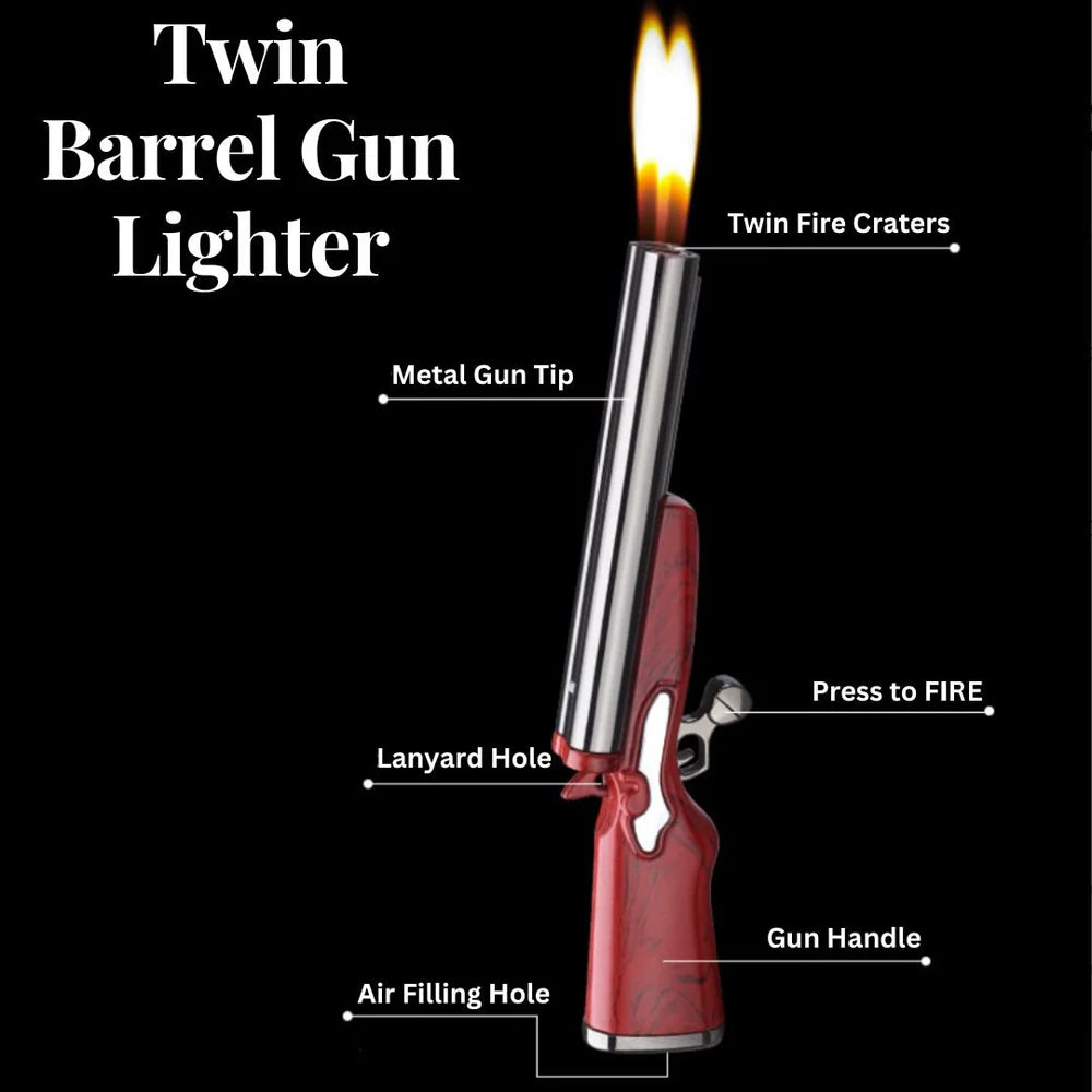 Dual Barrel Gun Lighter