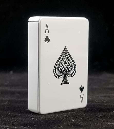 Ace Card Flame Lighter – Premium Refillable Butane Pocket Lighter