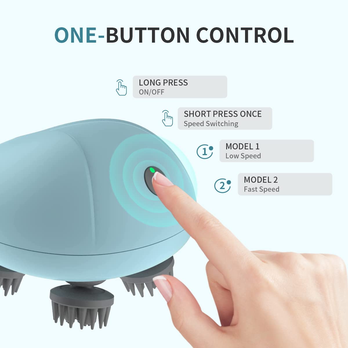 Electric Scalp Massager for Hair Growth and Body Relaxing