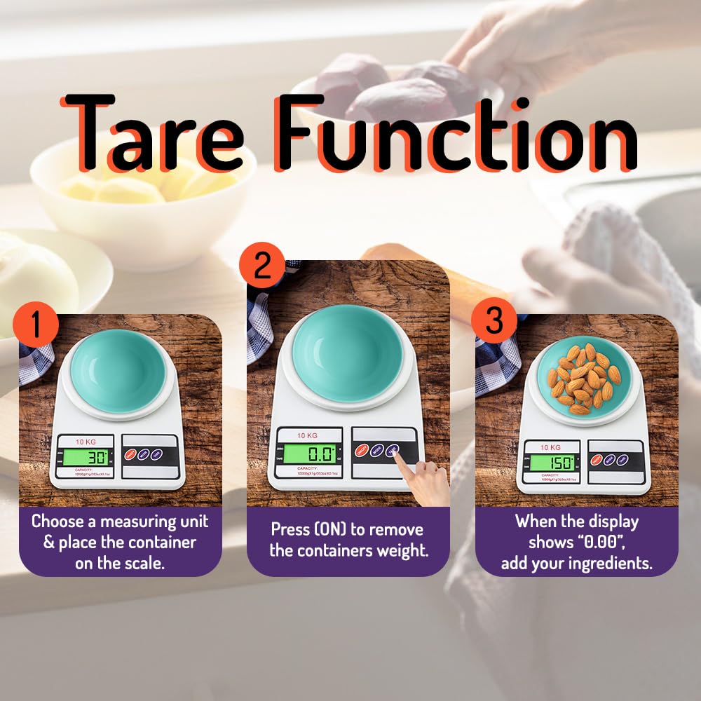 Smart Weight Kitchen Scale (Accurate Cooking & Diet Control)