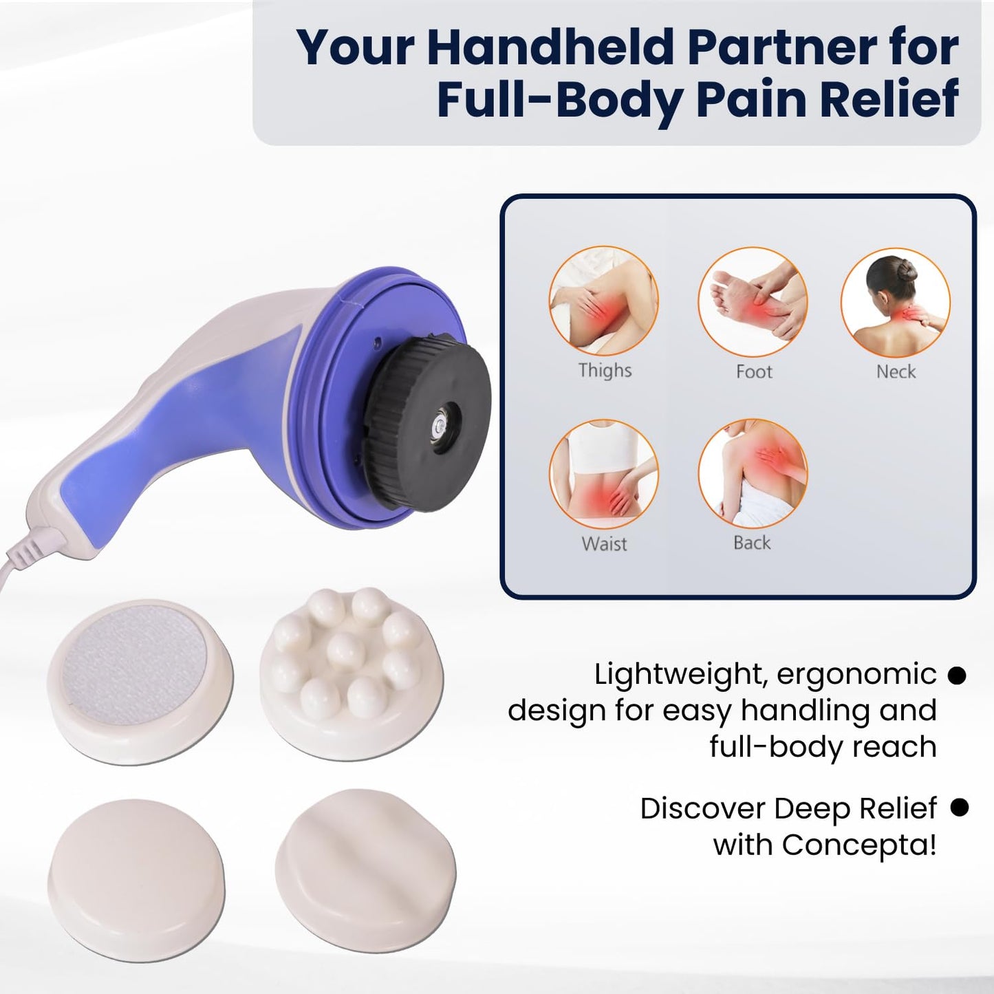 SpinTone Body Massager (Pain Relief & Body Toning)