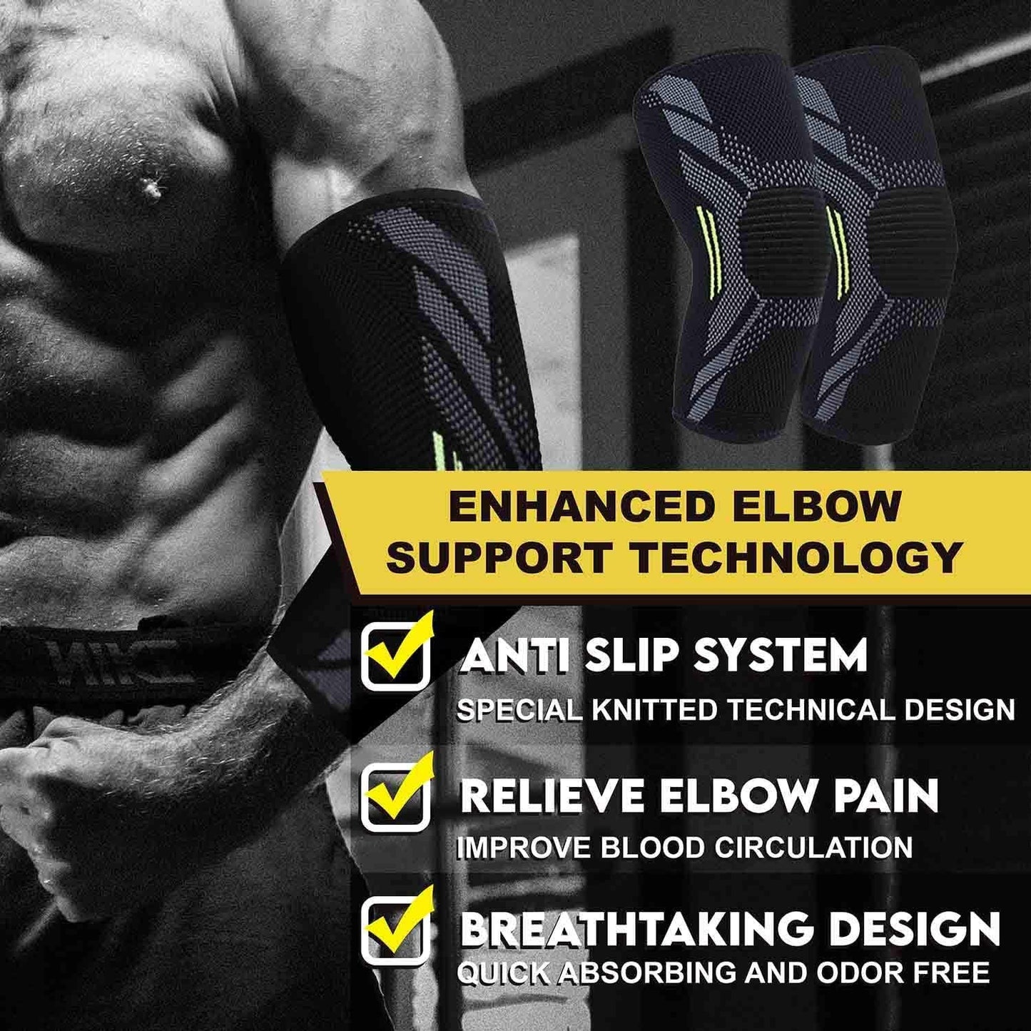 Flex Pro Elbow Support (Pain Relief + Gym Performance)