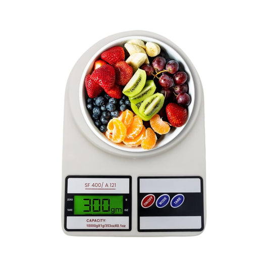 Digital Kitchen Weighing Scale 10 kg, Electronic Weight Machine with LCD Display for Baking, Cooking, Food & Diet, SF-400/A121. 6Months Warranty (Colour May Vary)