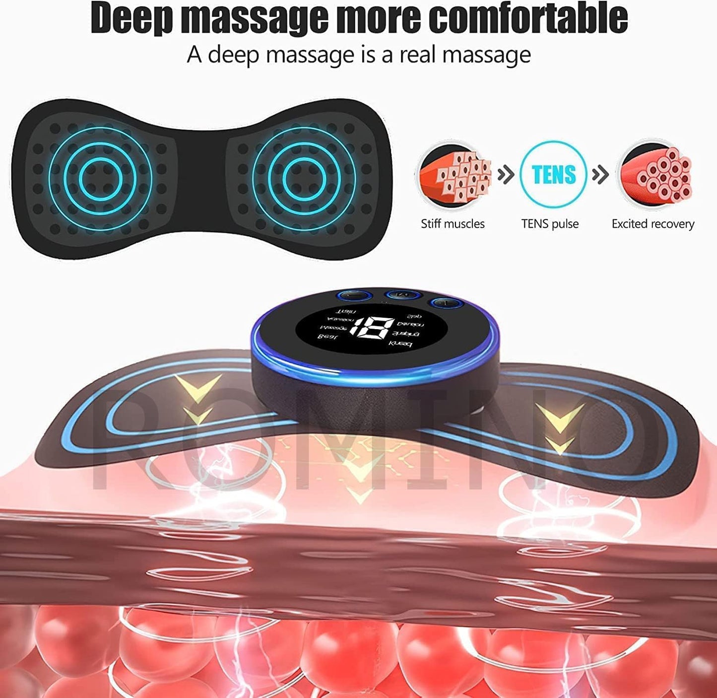 Pulse Ease Wireless Massager (Pain Relief & Relaxation)