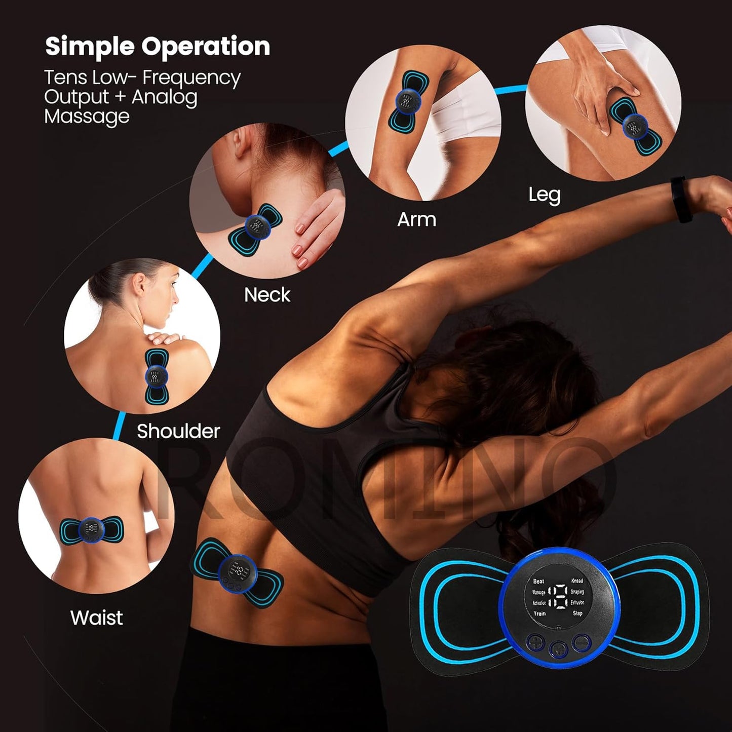Pulse Ease Wireless Massager (Pain Relief & Relaxation)