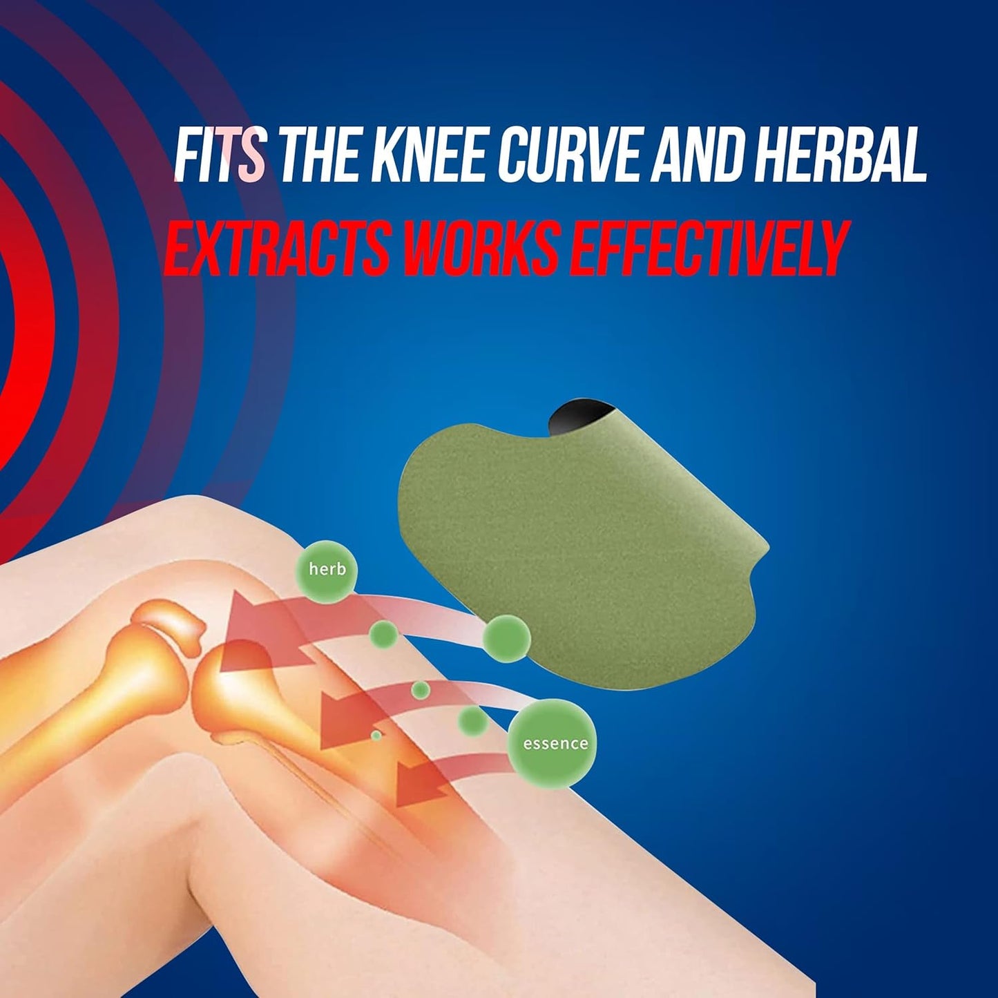 Pain Ease Knee Relief Patches (Instant Pain Relief)