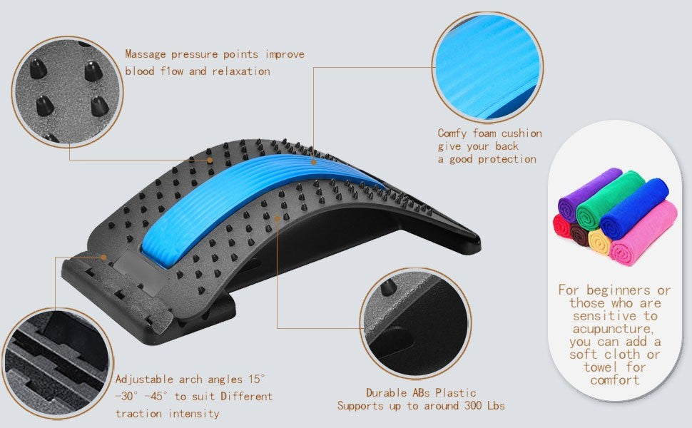 Spine Ease Back Stretcher (Pain Relief & Posture Support)