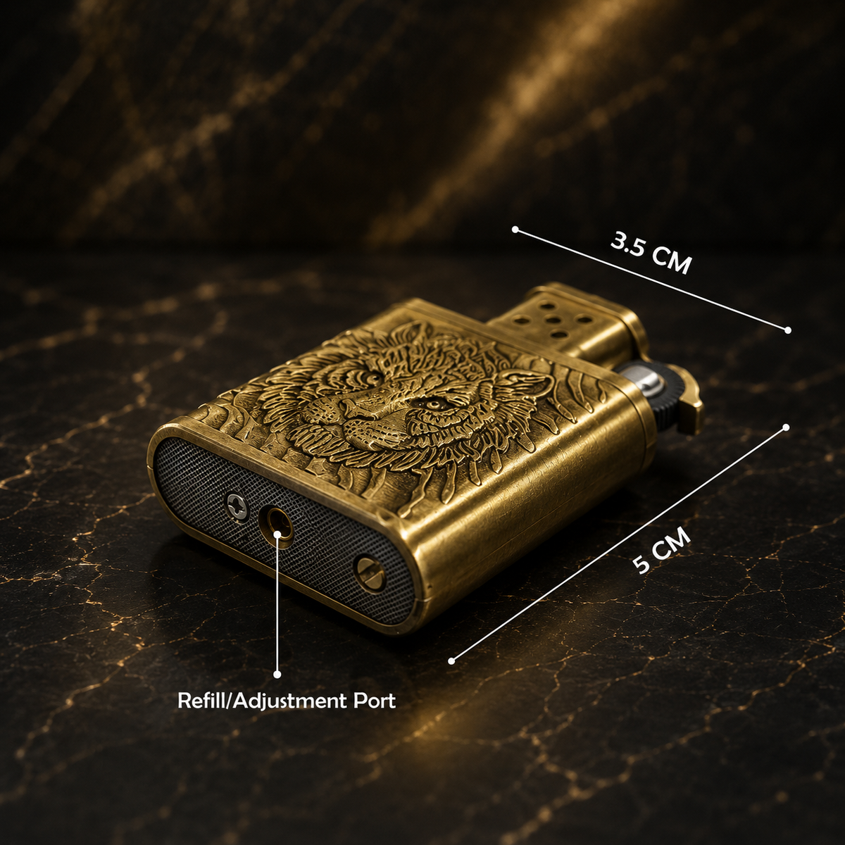 Vintage Tiger Flame Lighter