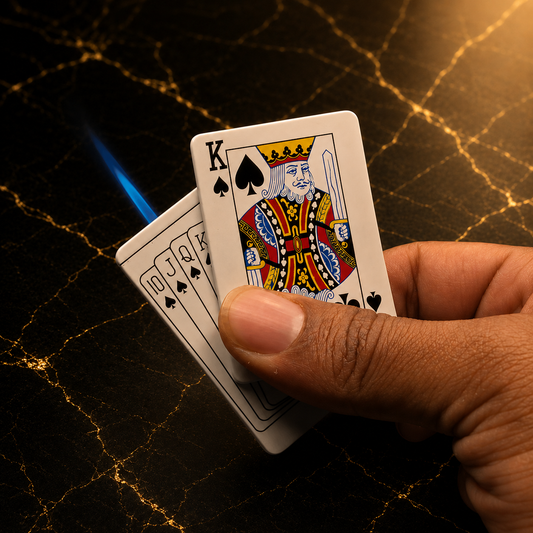 King of Hearts Card Design Pocket Lighter
