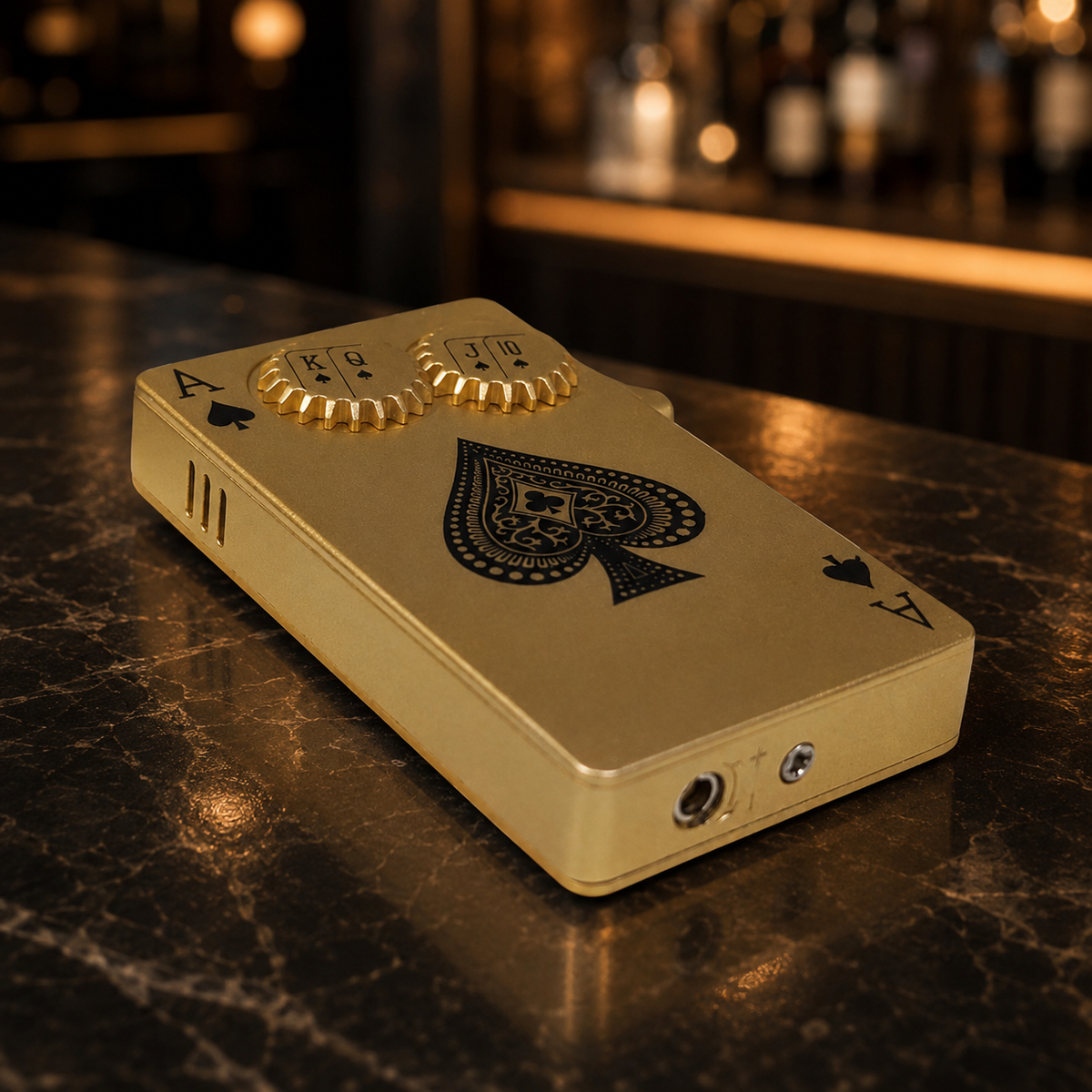 Premium Ace of Spades Gear Flame Lighter