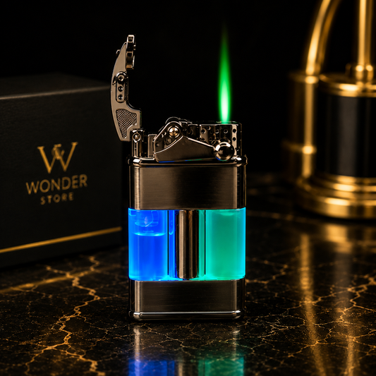 Premium Transparent Dual-Color Flame Lighter