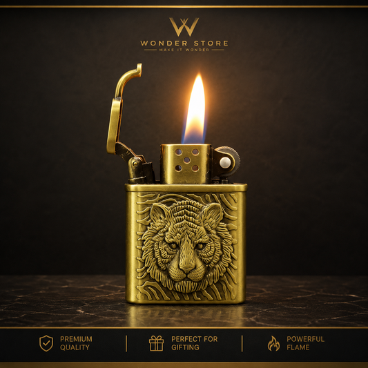 Vintage Tiger Flame Lighter