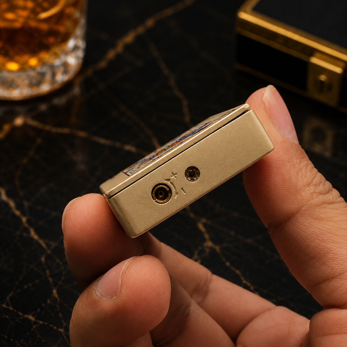 King of Hearts Card Design Pocket Lighter