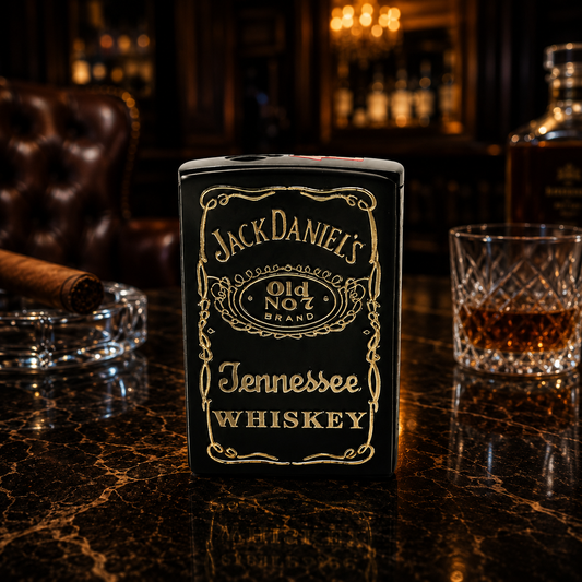 Jack Daniel’s Style Metal Windproof Jet Flame Lighter