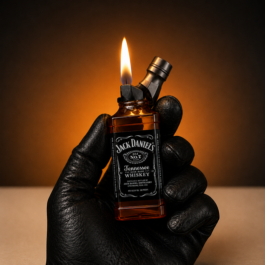 Amber Bottle Flame Lighter