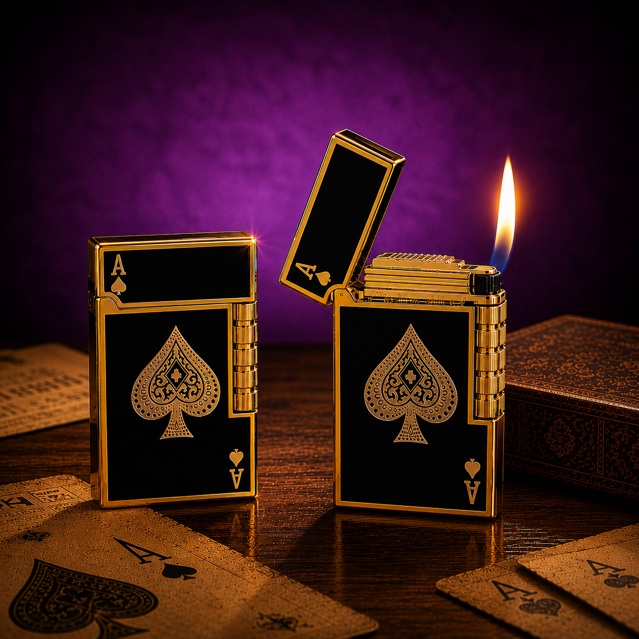 Ace of Spades inspired collectible lighter
