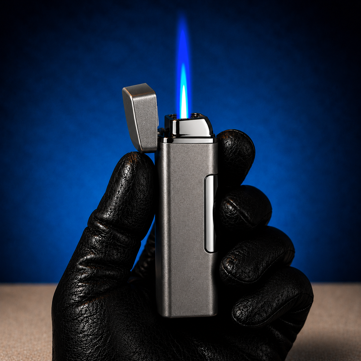 🔥 Storm Grey Windproof Jet Flame Lighter 🔥
