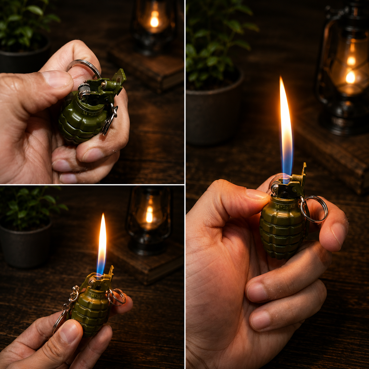 Olive Tactical Pod Keychain Lighter