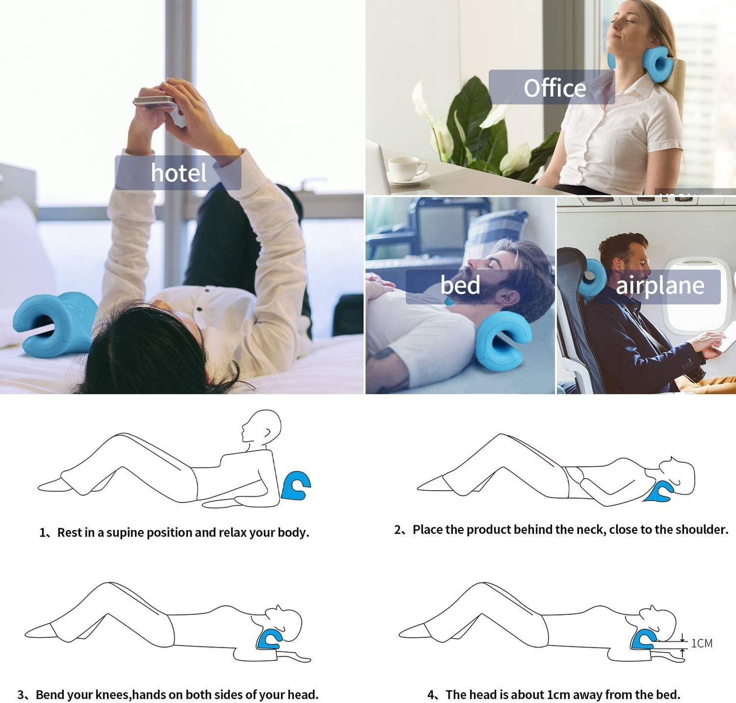 Cervical Relief Neck Stretcher (Pain Relief & Posture Support)