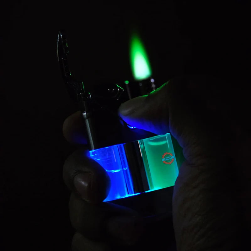 Premium Transparent Dual-Color Flame Lighter