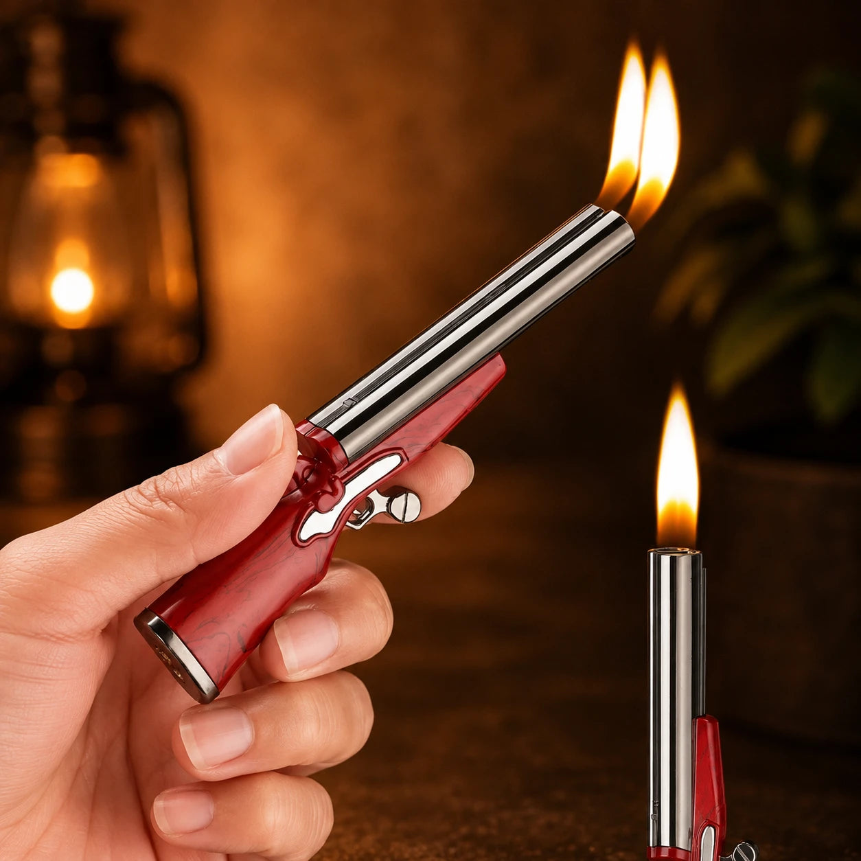 Dual Barrel Gun Lighter
