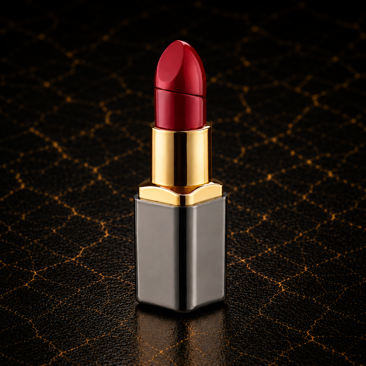 Lipstick Shape Refillable Lighter – Red & Gold Premium Pocket Lighter