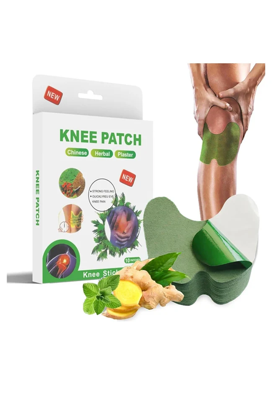 Herbal Knee Pain Relief Patches Arthritis Inflammation Patch Sticker | Instant Relief from Knee Pain | Joint Knee Pain Relief Products Natural Wormwood Extract Patch for Knee (Pack of 10)